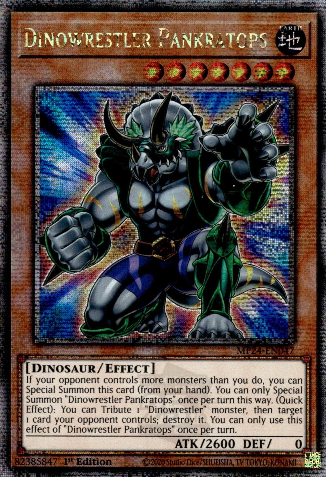 Dinowrestler Pankratops  (MP24-EN047)  Quarter Century Secret Rare