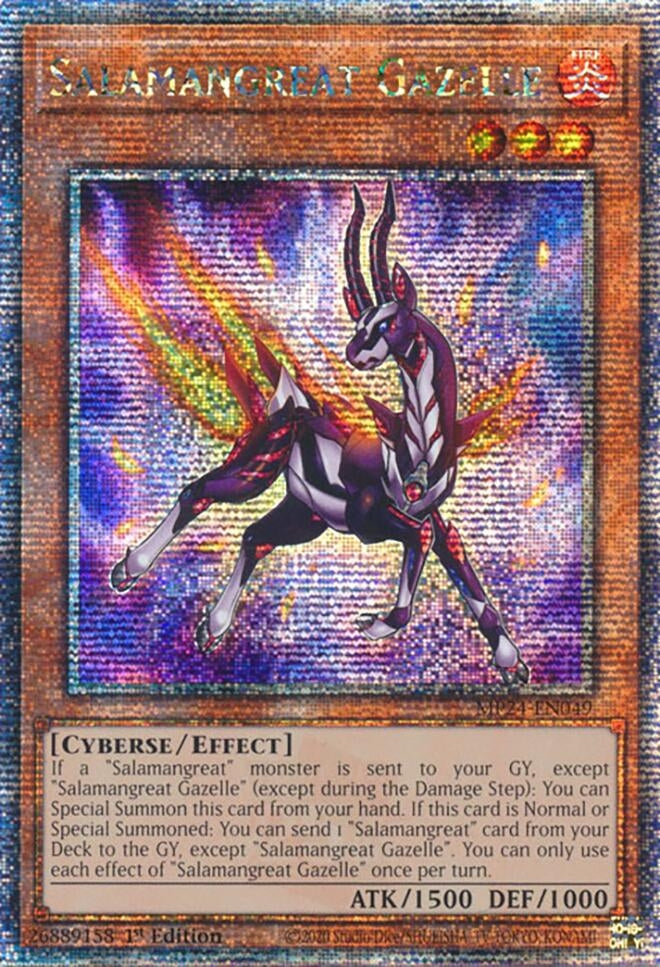 Salamangreat Gazelle  (MP24-EN049)  Quarter Century Secret Rare