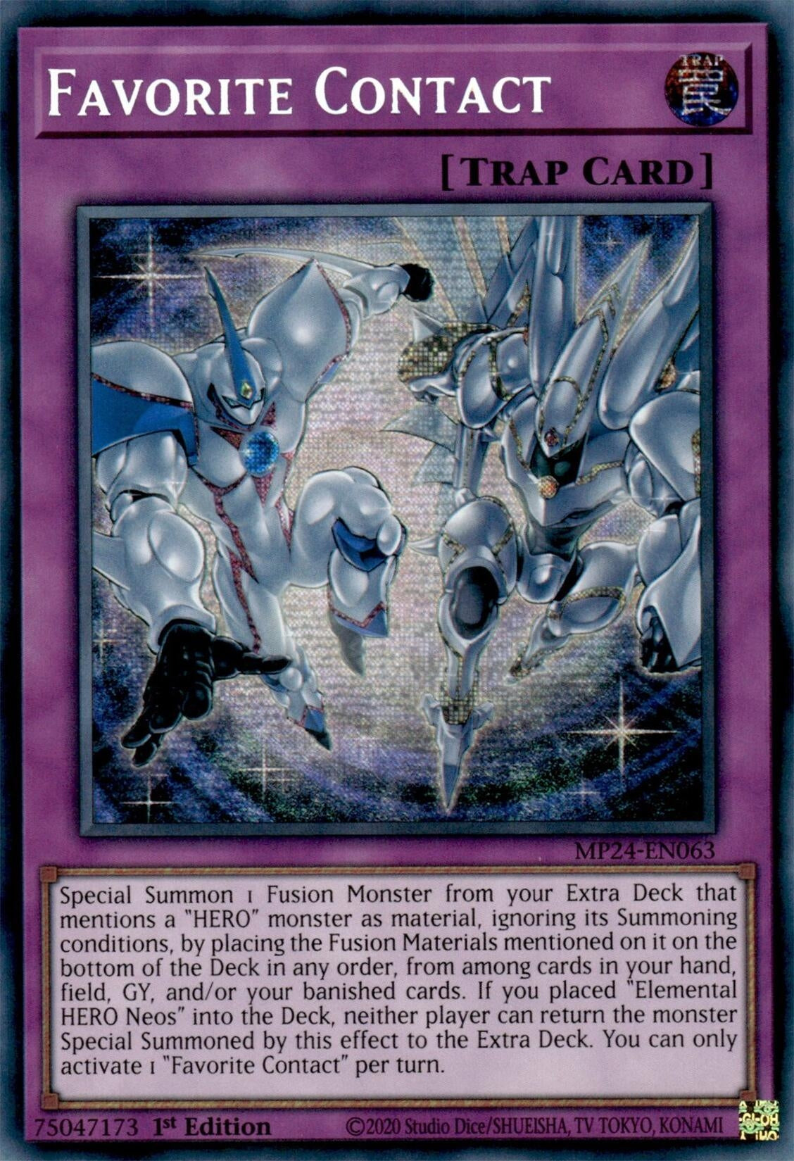 Favorite Contact (MP24-EN063)  Prismatic Secret Rare