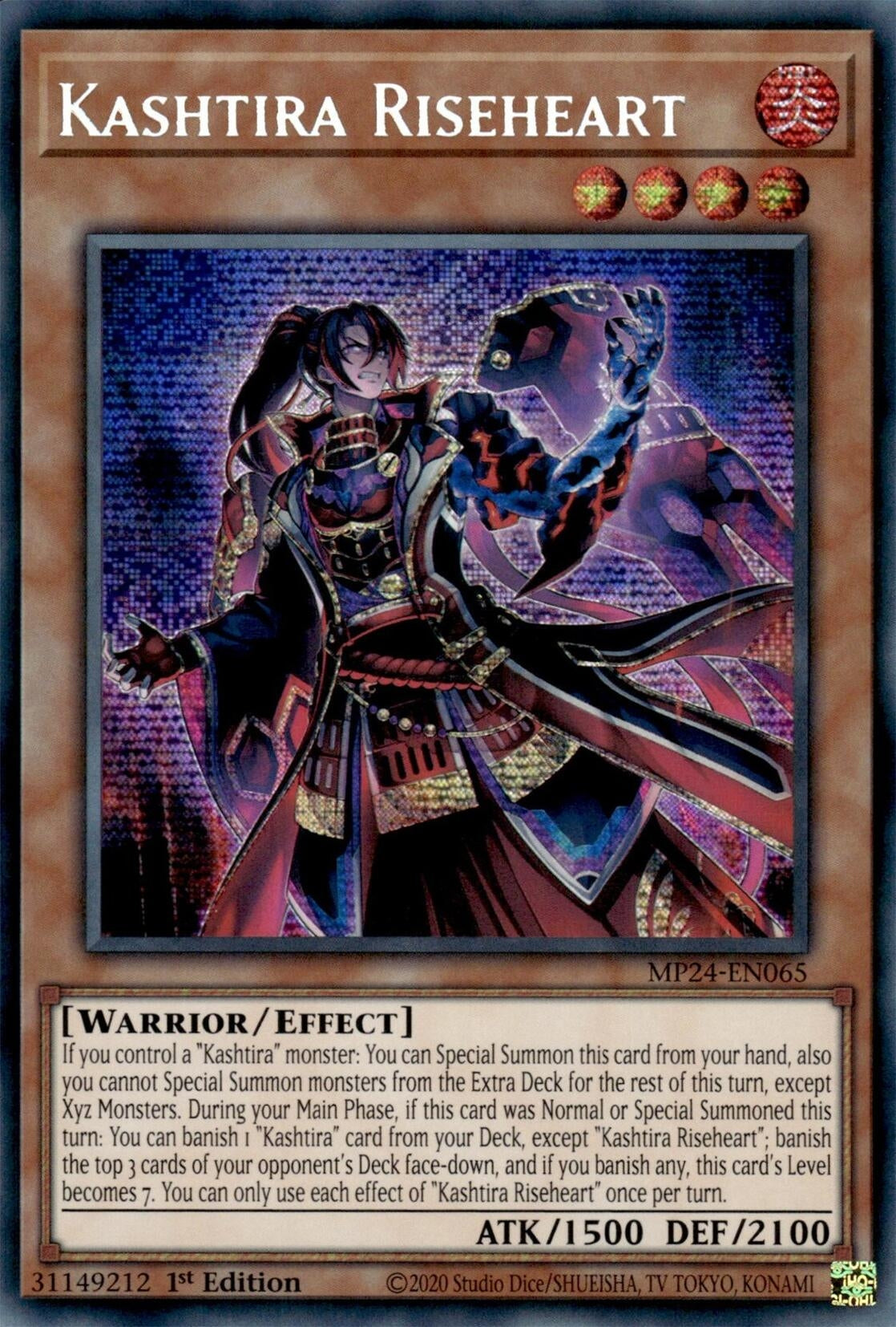 Kashtira Riseheart (MP24-EN065)  Prismatic Secret Rare