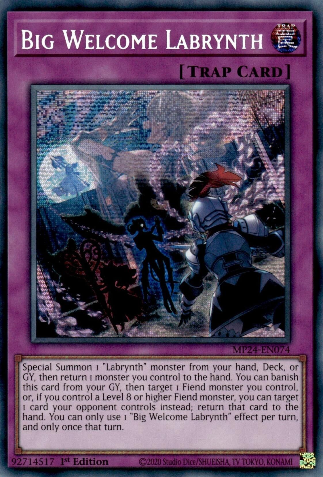 Big Welcome Labrynth (MP24-EN074)  Prismatic Secret Rare