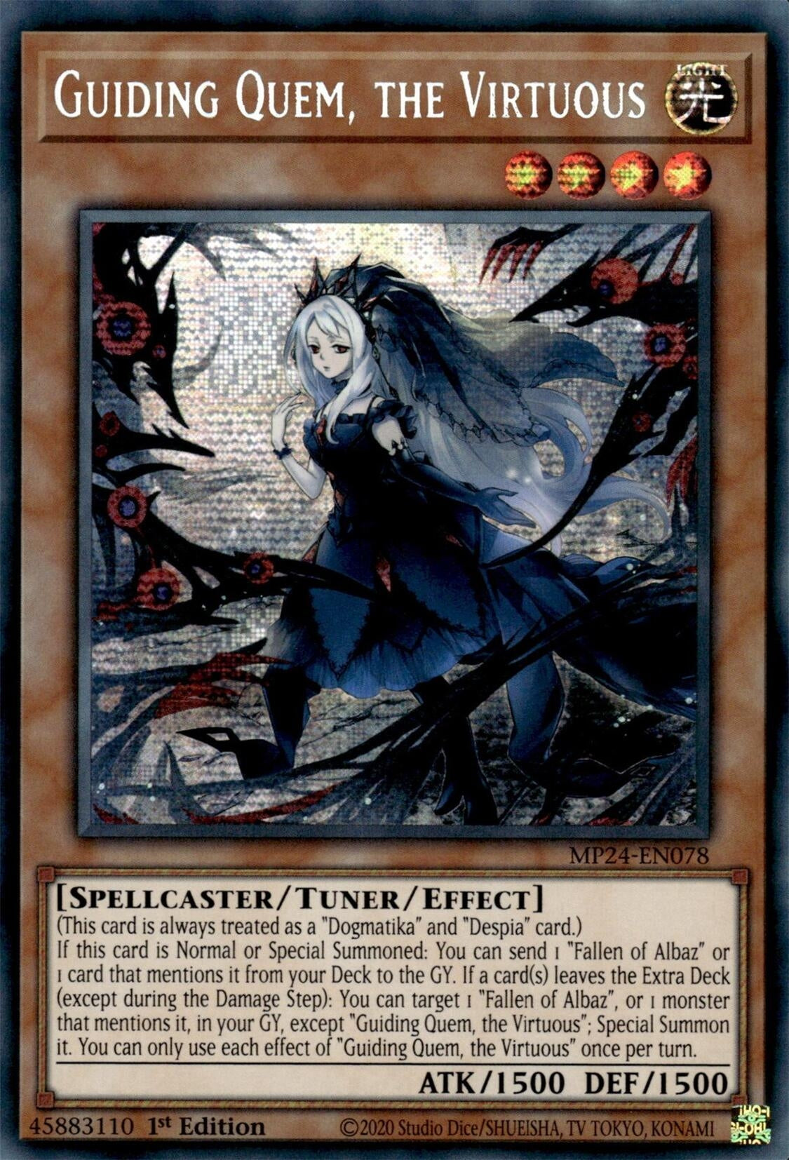 Guiding Quem, the Virtuous (MP24-EN078)  Prismatic Secret Rare