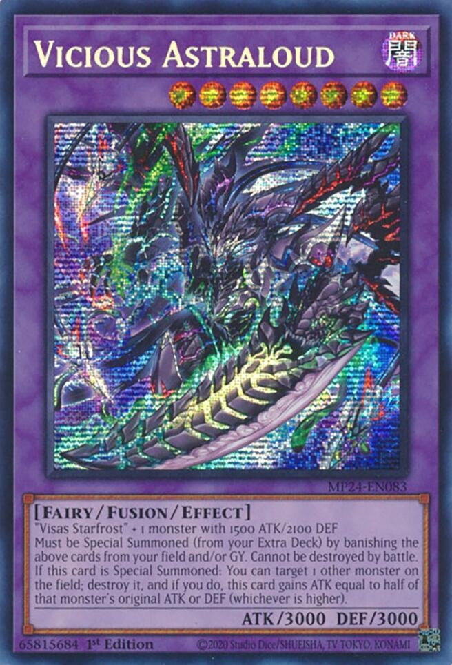 Vicious Astraloud (MP24-EN083)  Prismatic Secret Rare