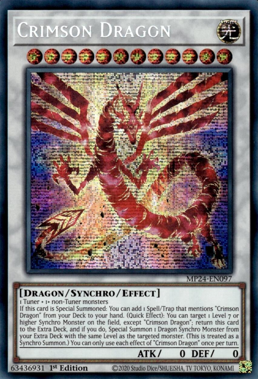 Crimson Dragon (MP24-EN097)  Prismatic Secret Rare