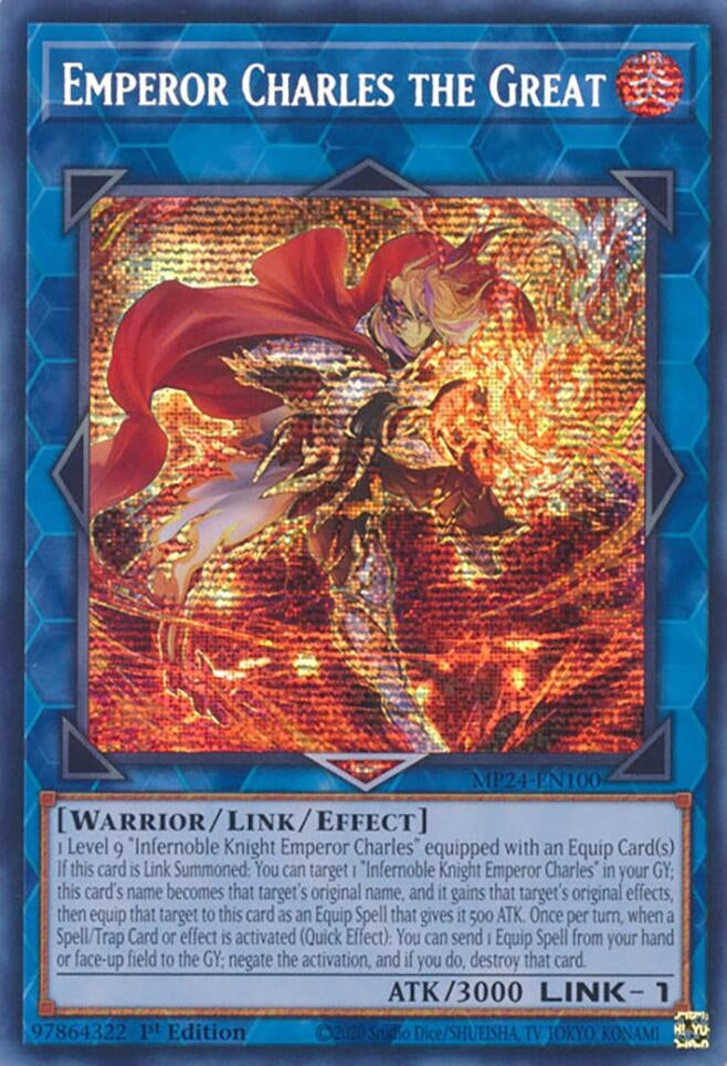 Emperor Charles the Great (MP24-EN100)  Prismatic Secret Rare