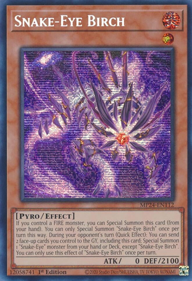 Snake-Eye Birch (MP24-EN112)  Prismatic Secret Rare