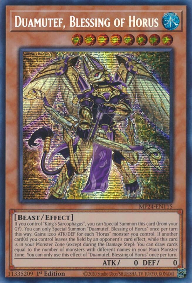 Duamutef, Blessing of Horus (MP24-EN115)  Prismatic Secret Rare