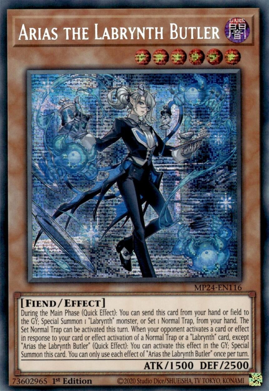 Arias the Labrynth Butler (MP24-EN116)  Prismatic Secret Rare