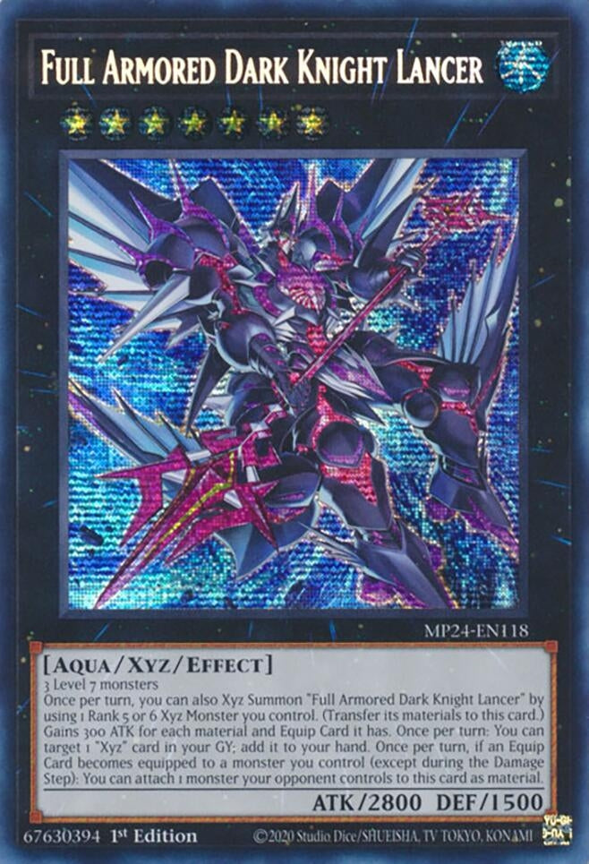 Full Armored Dark Knight Lancer (MP24-EN118)  Prismatic Secret Rare