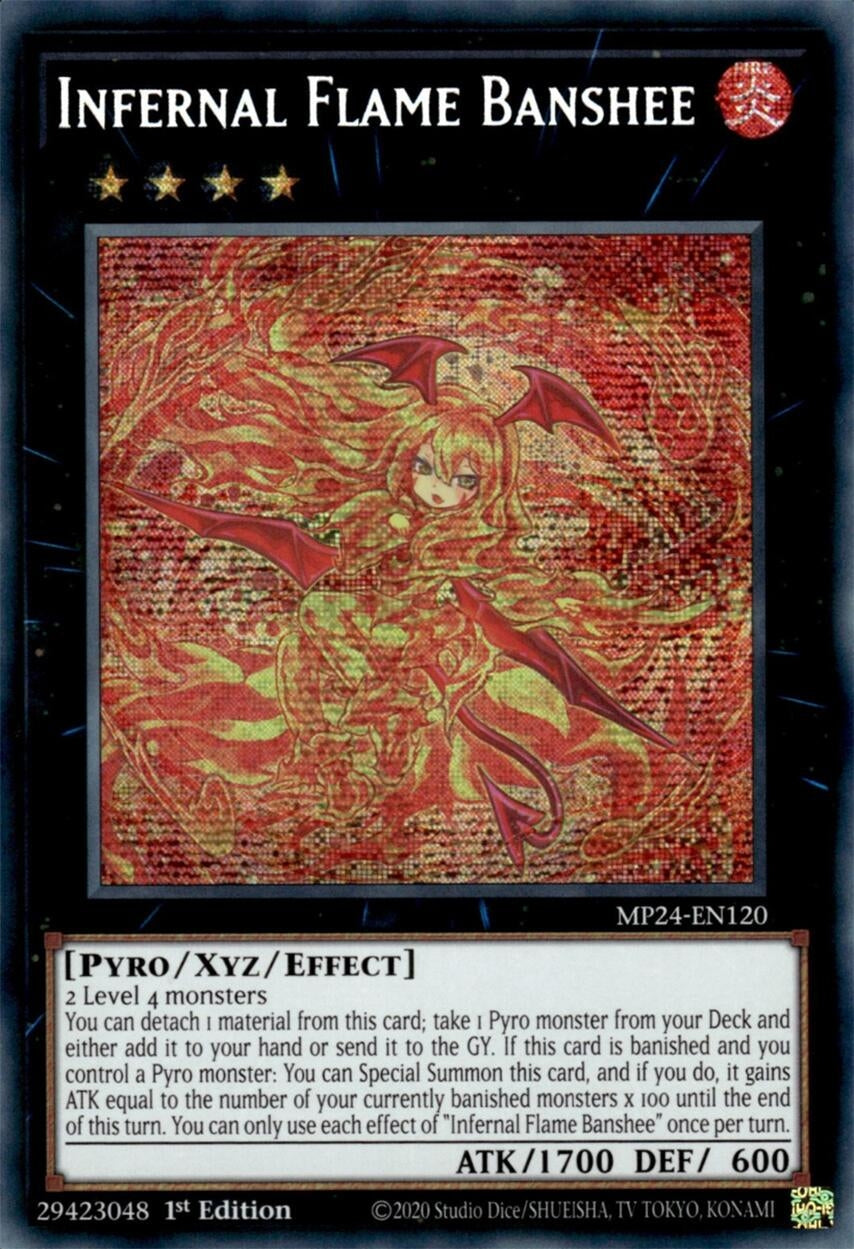 Infernal Flame Banshee (MP24-EN120)  Prismatic Secret Rare