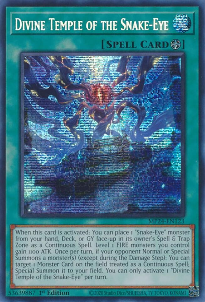 Divine Temple of the Snake-Eye (MP24-EN123)  Prismatic Secret Rare