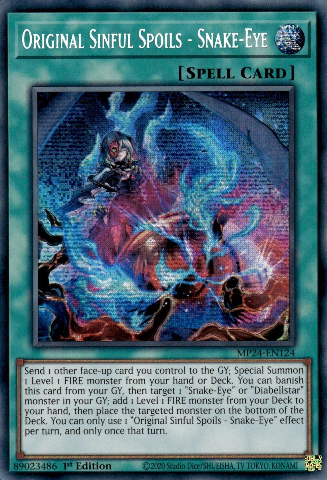 Original Sinful Spoils - Snake-Eye (MP24-EN124)  Prismatic Secret Rare