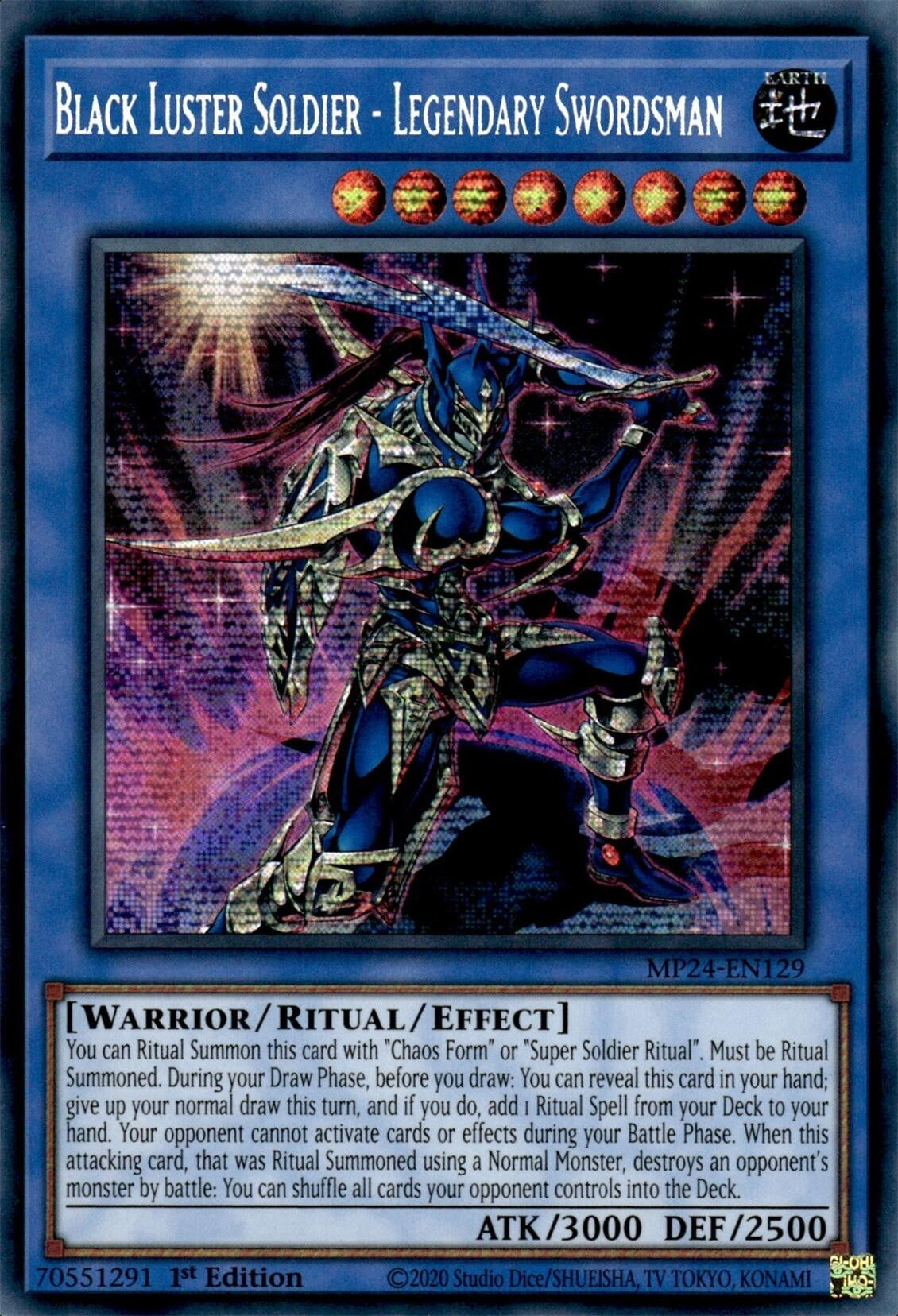Black Luster Soldier - Legendary Swordsman (MP24-EN129)  Prismatic Secret Rare