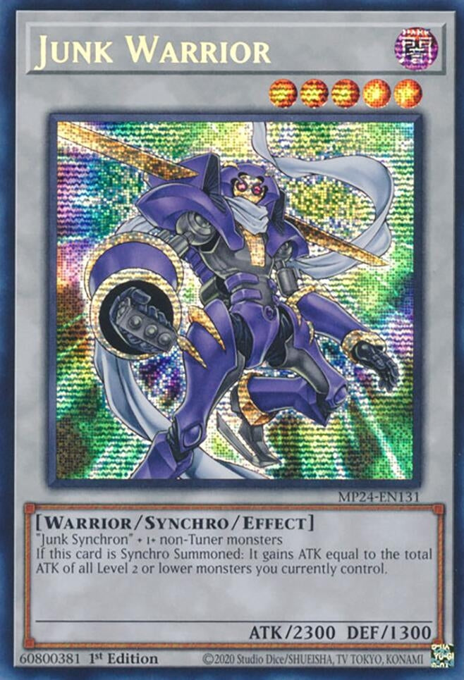 Junk Warrior (MP24-EN131)  Prismatic Secret Rare