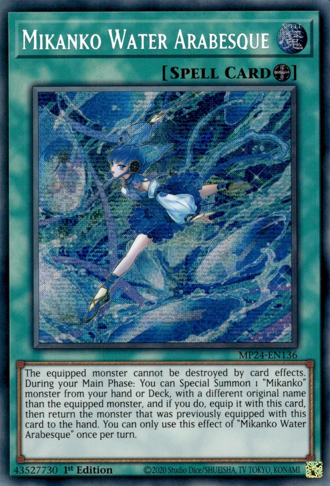 Mikanko Water Arabesque (MP24-EN136)  Prismatic Secret Rare