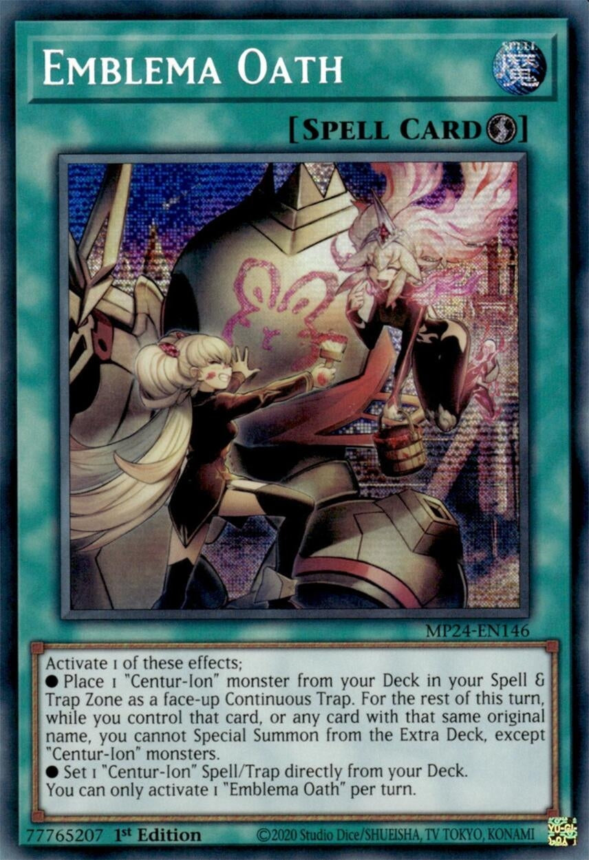 Emblema Oath (MP24-EN146)  Prismatic Secret Rare