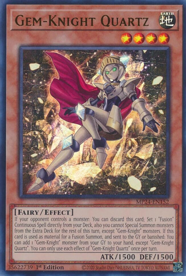 Gem-Knight Quartz (MP24-EN152)  Ultra Rare