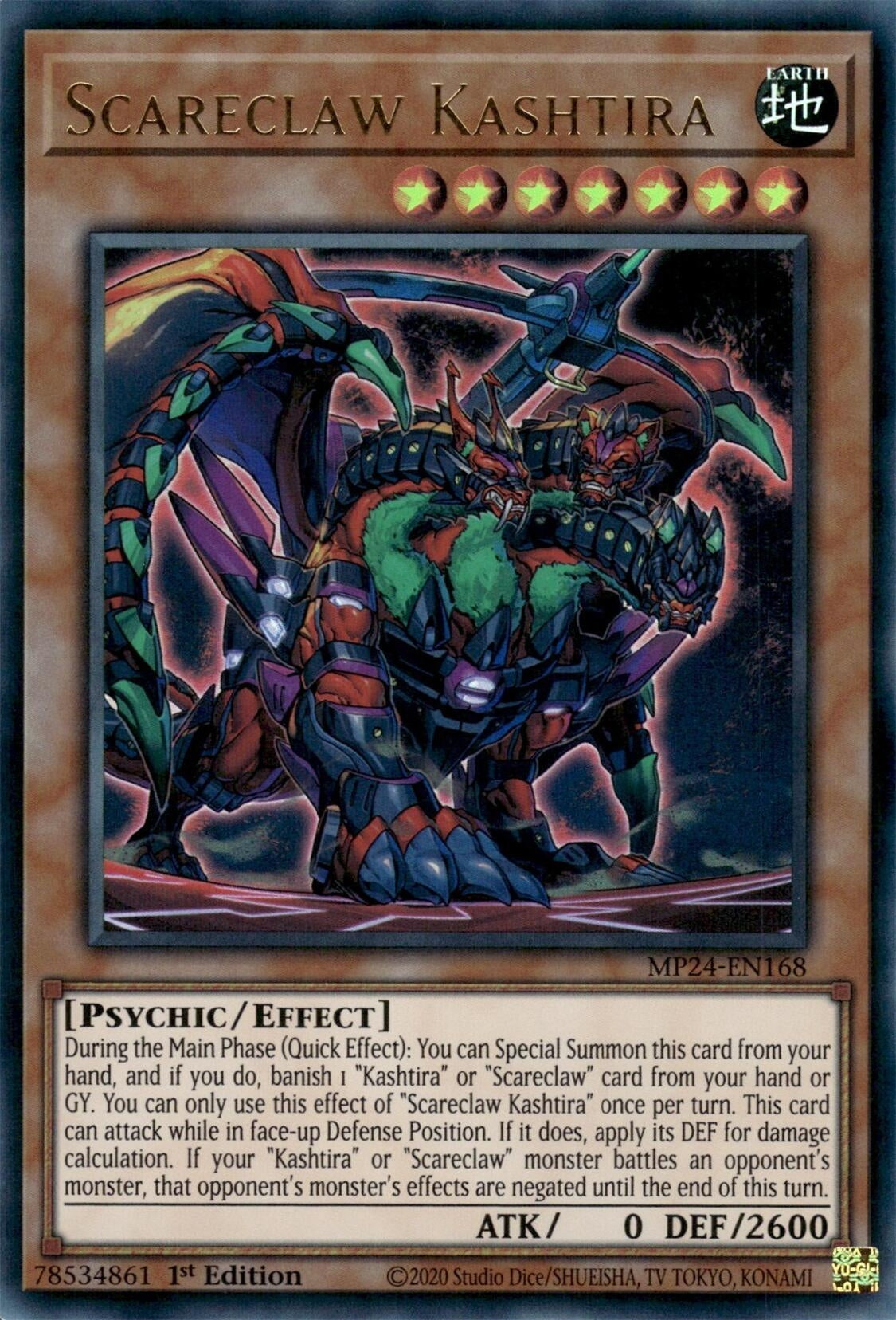 Scareclaw Kashtira (MP24-EN168)  Ultra Rare
