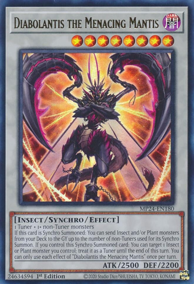 Diabolantis the Menacing Mantis (MP24-EN180)  Ultra Rare