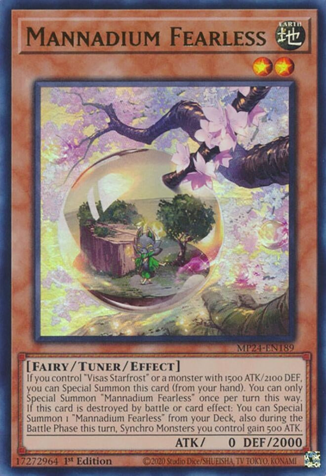 Mannadium Fearless (MP24-EN189)  Ultra Rare
