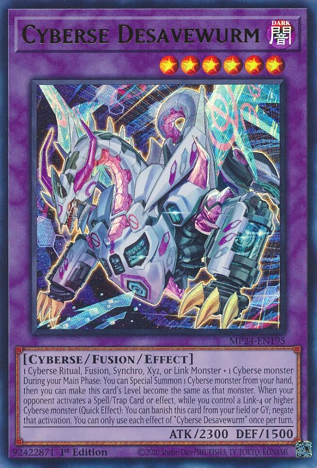 Cyberse Desavewurm (MP24-EN195)  Ultra Rare