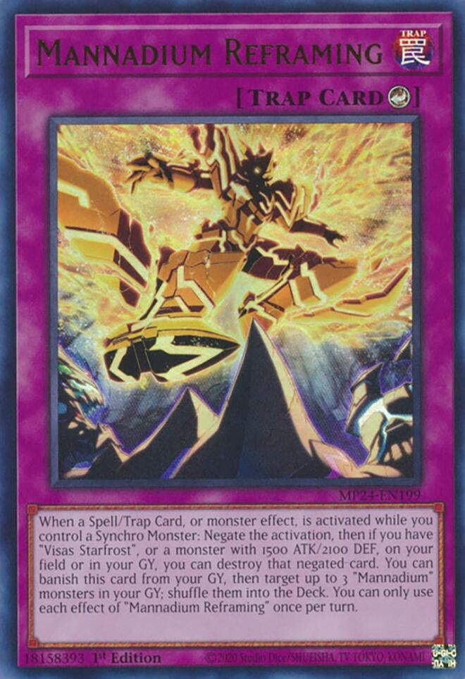 Mannadium Reframing (MP24-EN199)  Ultra Rare