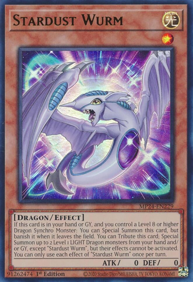 Stardust Wurm (MP24-EN229)  Ultra Rare