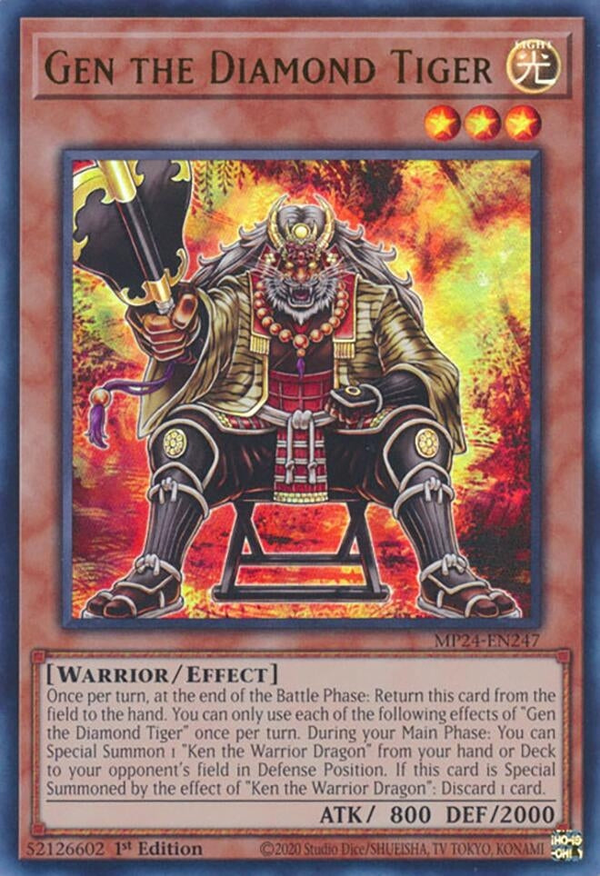 Gen the Diamond Tiger (MP24-EN247)  Ultra Rare