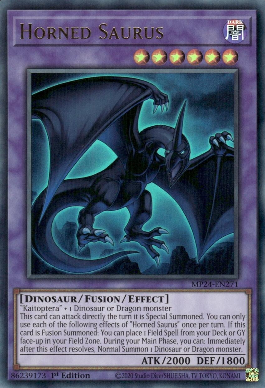 Horned Saurus (MP24-EN271)  Ultra Rare