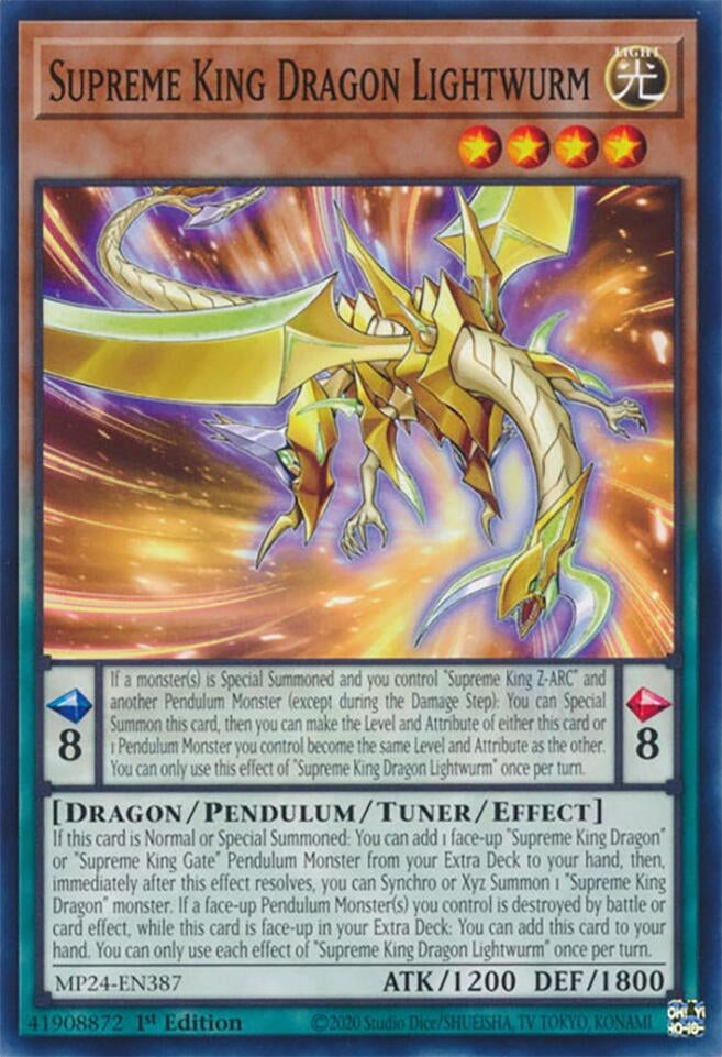 Supreme King Dragon Lightwurm (MP24-EN387)  Common