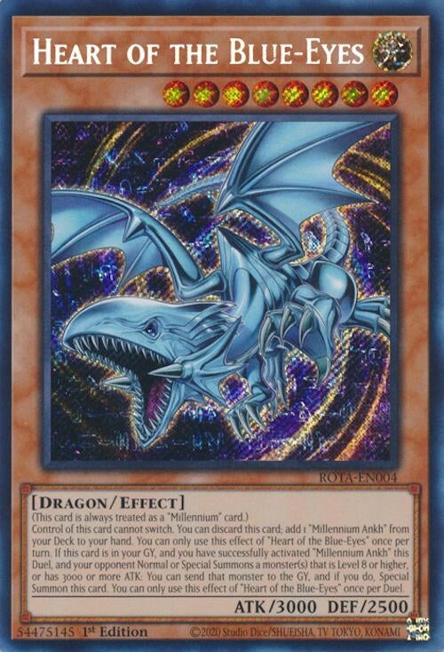 Heart of the Blue-Eyes (ROTA-EN004)  Secret Rare