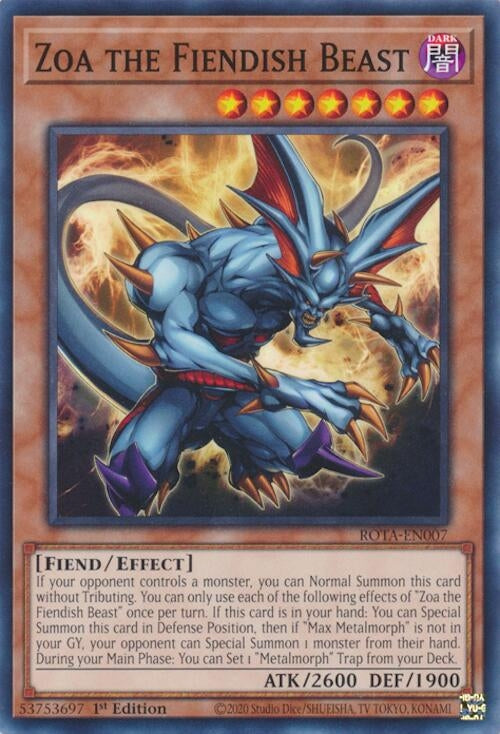 Zoa the Fiendish Beast (ROTA-EN007)  Common
