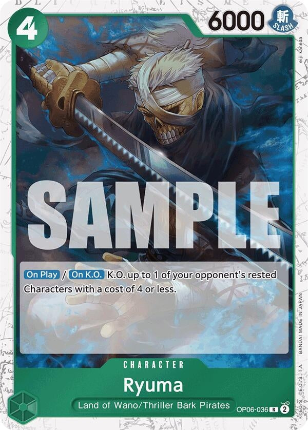 (OP06-036) Ryuma (Jolly Roger Foil) - Rare