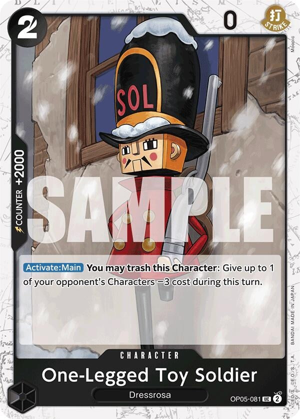 (OP05-081) One-Legged Toy Soldier (Jolly Roger Foil) - Uncommon
