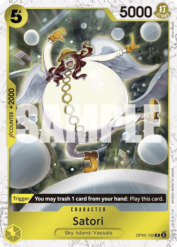 (OP05-105) Satori (Jolly Roger Foil) - Rare