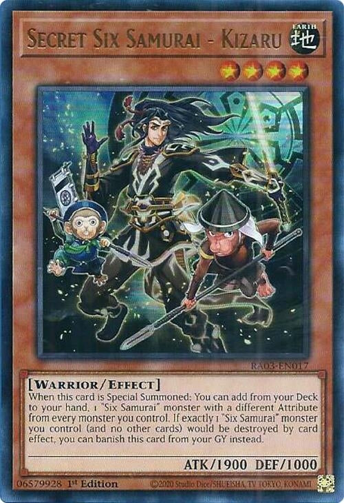 Secret Six Samurai - Kizaru  (RA03-EN017)  Ultra Rare
