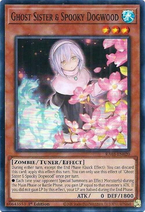 Ghost Sister & Spooky Dogwood (Alternate Art) (RA03-EN020)  Super Rare