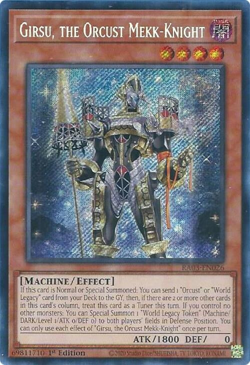 Girsu, the Orcust Mekk-Knight  (RA03-EN026)  Secret Rare