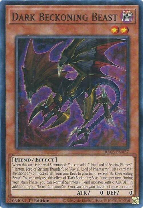 Dark Beckoning Beast (RA03-EN027)  Super Rare