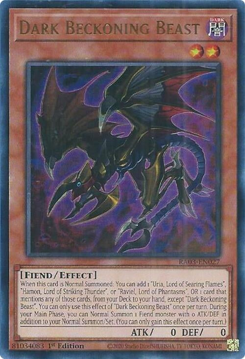 Dark Beckoning Beast  (RA03-EN027)  Ultra Rare