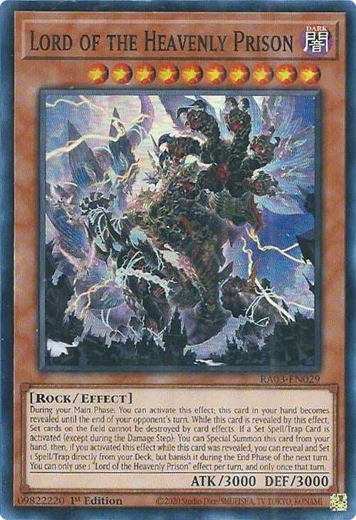 Lord of the Heavenly Prison (RA03-EN029)  Super Rare