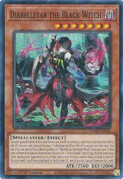Diabellstar the Black Witch (RA03-EN032)  Super Rare