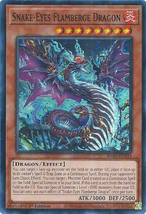 Snake-Eyes Flamberge Dragon (RA03-EN033)  Super Rare