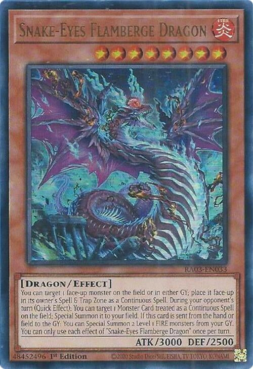 Snake-Eyes Flamberge Dragon  (RA03-EN033)  Ultra Rare