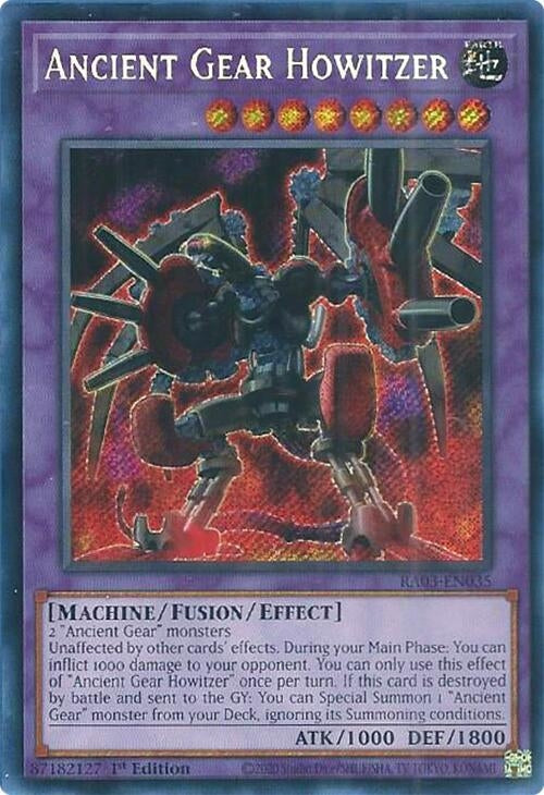 Ancient Gear Howitzer  (RA03-EN035)  Secret Rare