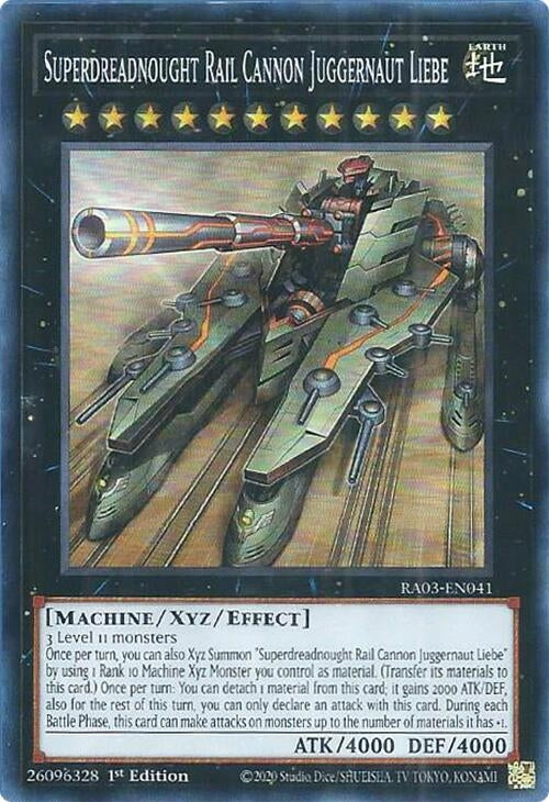 Superdreadnought Rail Cannon Juggernaut Liebe (RA03-EN041)