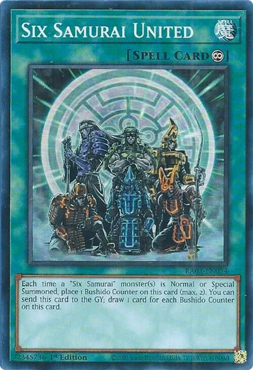 Six Samurai United (RA03-EN054)  Super Rare