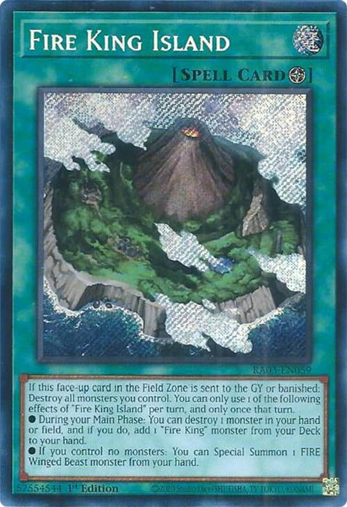 Fire King Island  (RA03-EN059)  Secret Rare