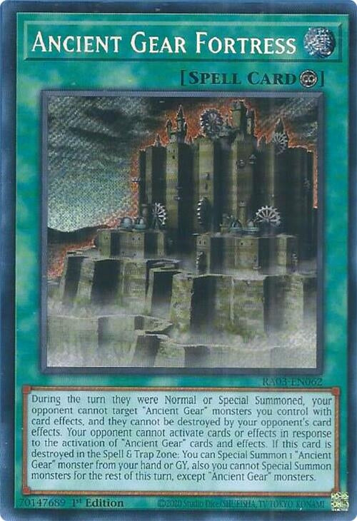 Ancient Gear Fortress  (RA03-EN062)  Secret Rare