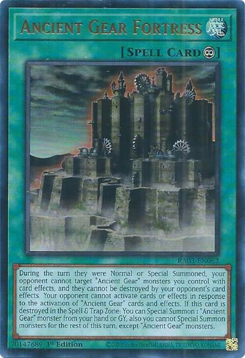 Ancient Gear Fortress  (RA03-EN062)  Ultra Rare